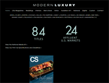 Tablet Screenshot of media.modernluxury.com